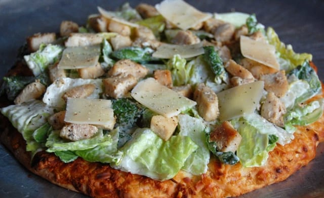 Chicken Caesar Pizza.