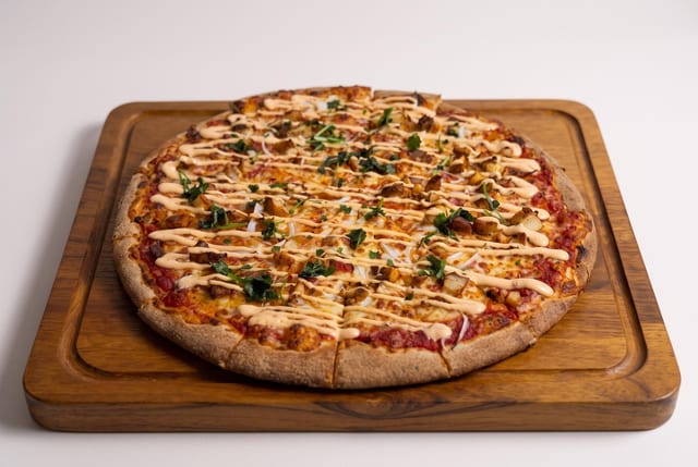 Maple Lawn Supreme Pizza.